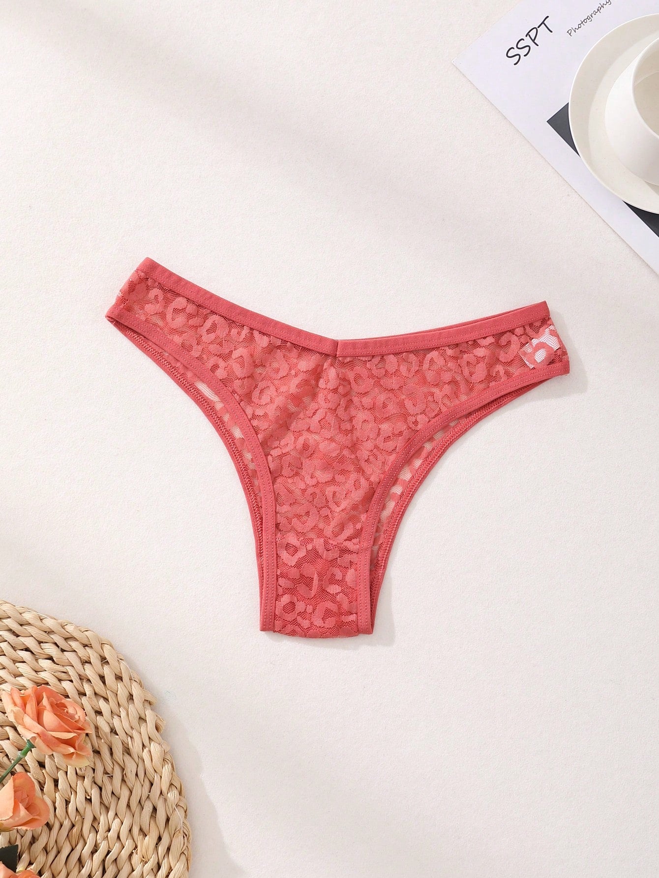 12-Pack Lace Bikini Panties | V-Waist Seamless Leopard Print | Breathable Sexy Comfort Underwear