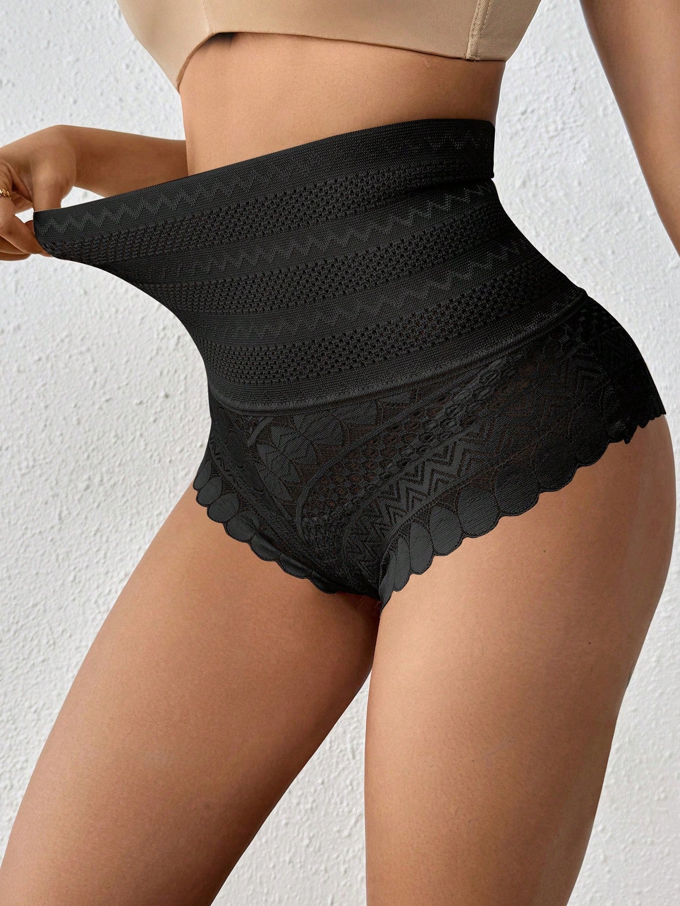 High-Waisted Tummy Control Shapewear Briefs – Seamless Butt Lifting & Waist Support Underwear