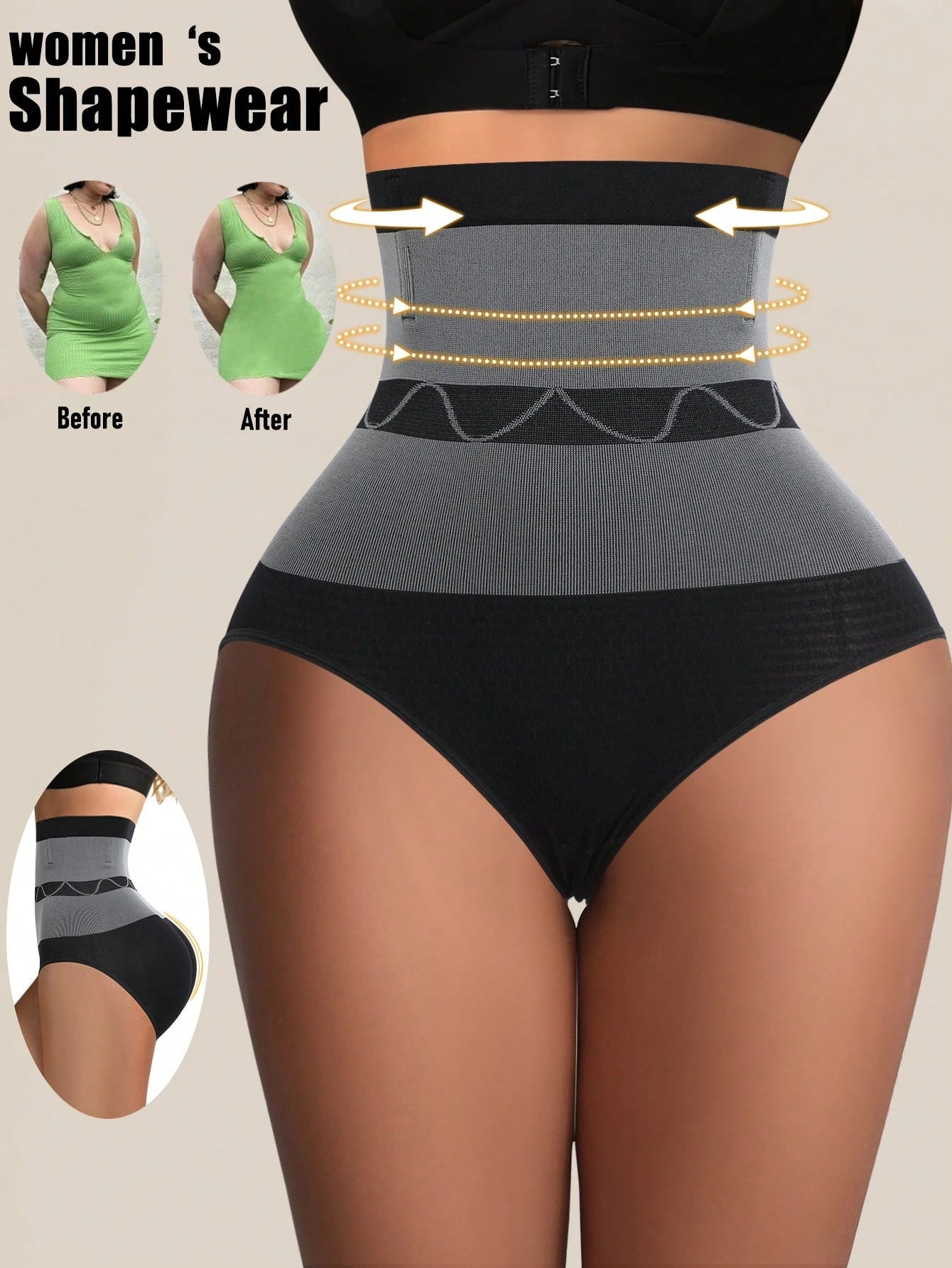 Seamless High Waist Shaper Panties | Tummy Control Butt Lifter
