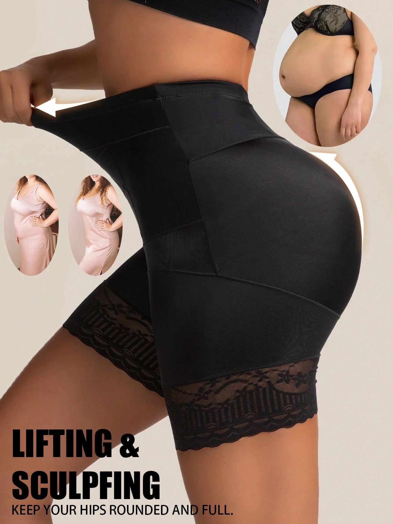 Seamless High-Waist Shapewear Panty | Tummy Control & Lift | Slimming Comfortable Fit
