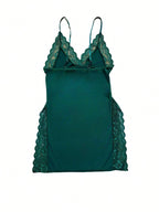 Milk Silk Lace-Trim Nightgown | Luxurious Wireless Chemise Sleepwear