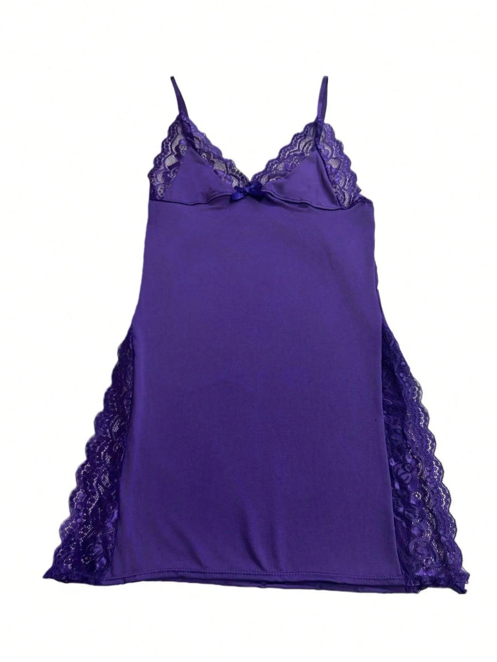 Milk Silk Lace-Trim Nightgown | Luxurious Wireless Chemise Sleepwear