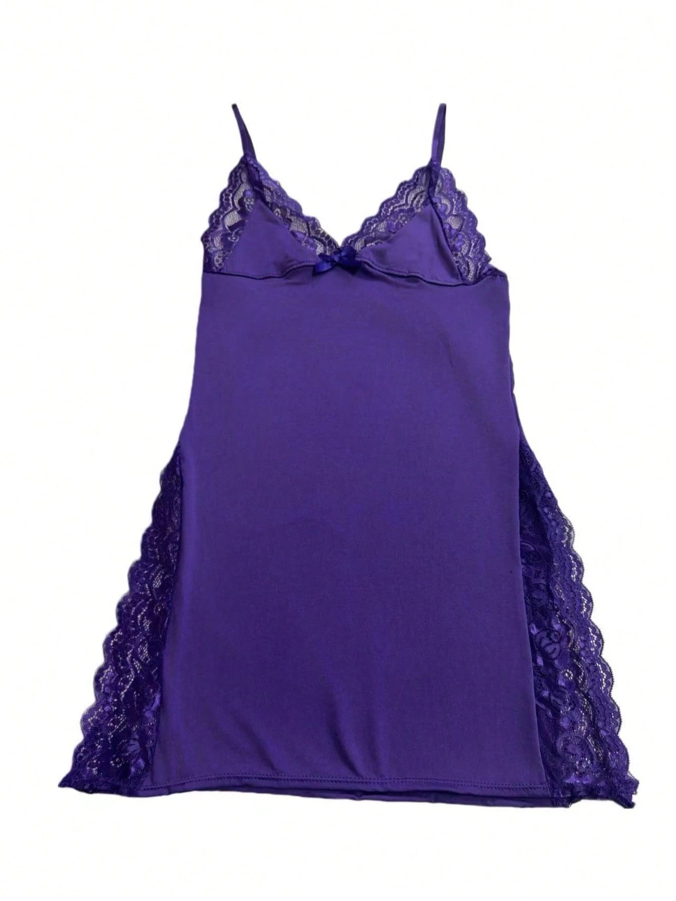 Milk Silk Lace-Trim Nightgown | Luxurious Wireless Chemise Sleepwear