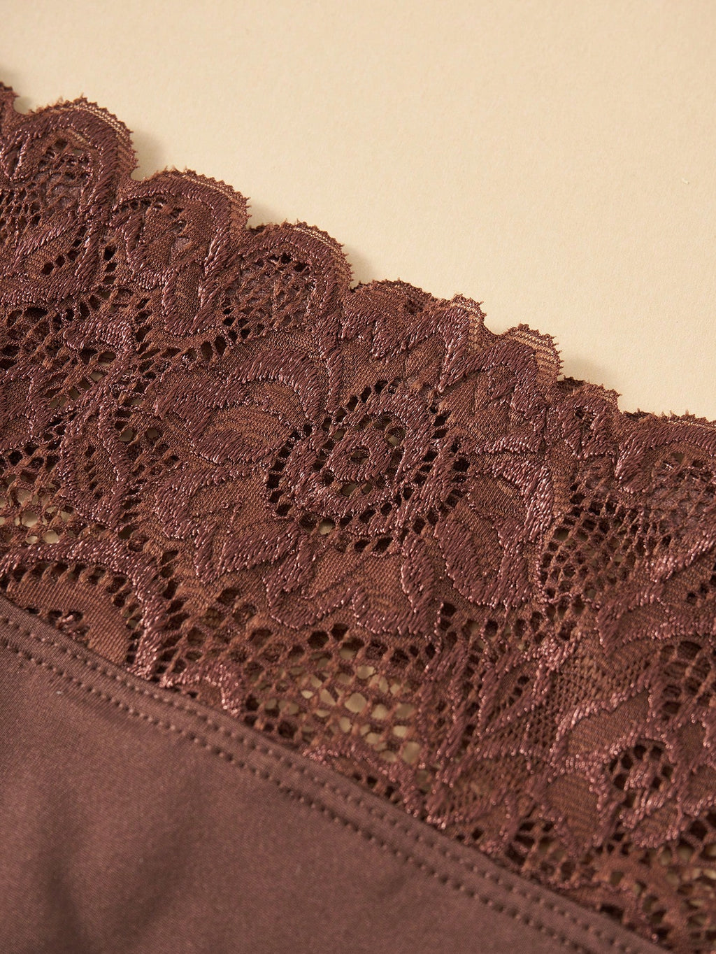 White High Waist Lace Trim Panties | Women's Casual Underwear