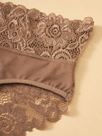 White High Waist Lace Trim Panties | Women's Casual Underwear