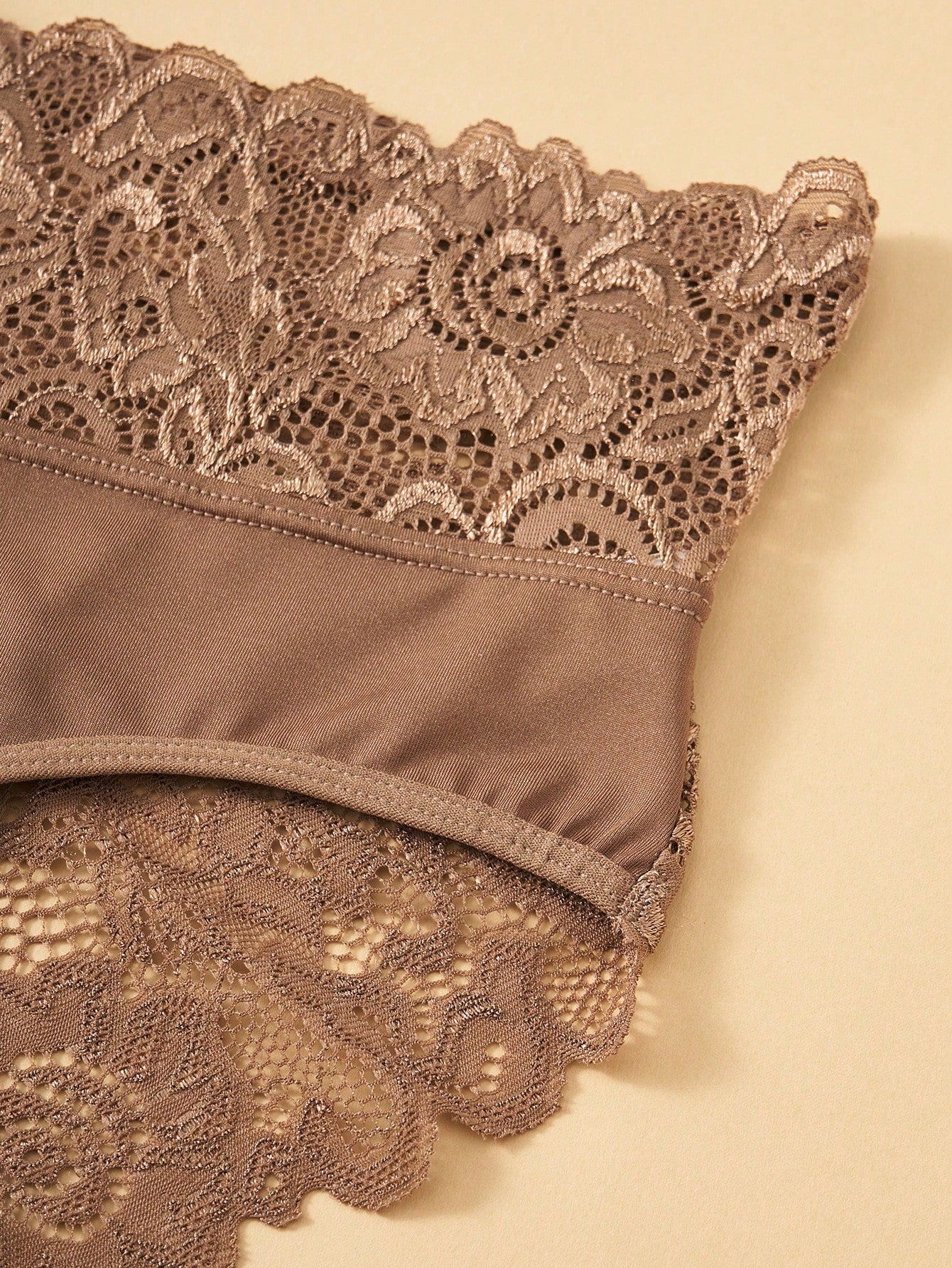 White High Waist Lace Trim Panties | Women's Casual Underwear