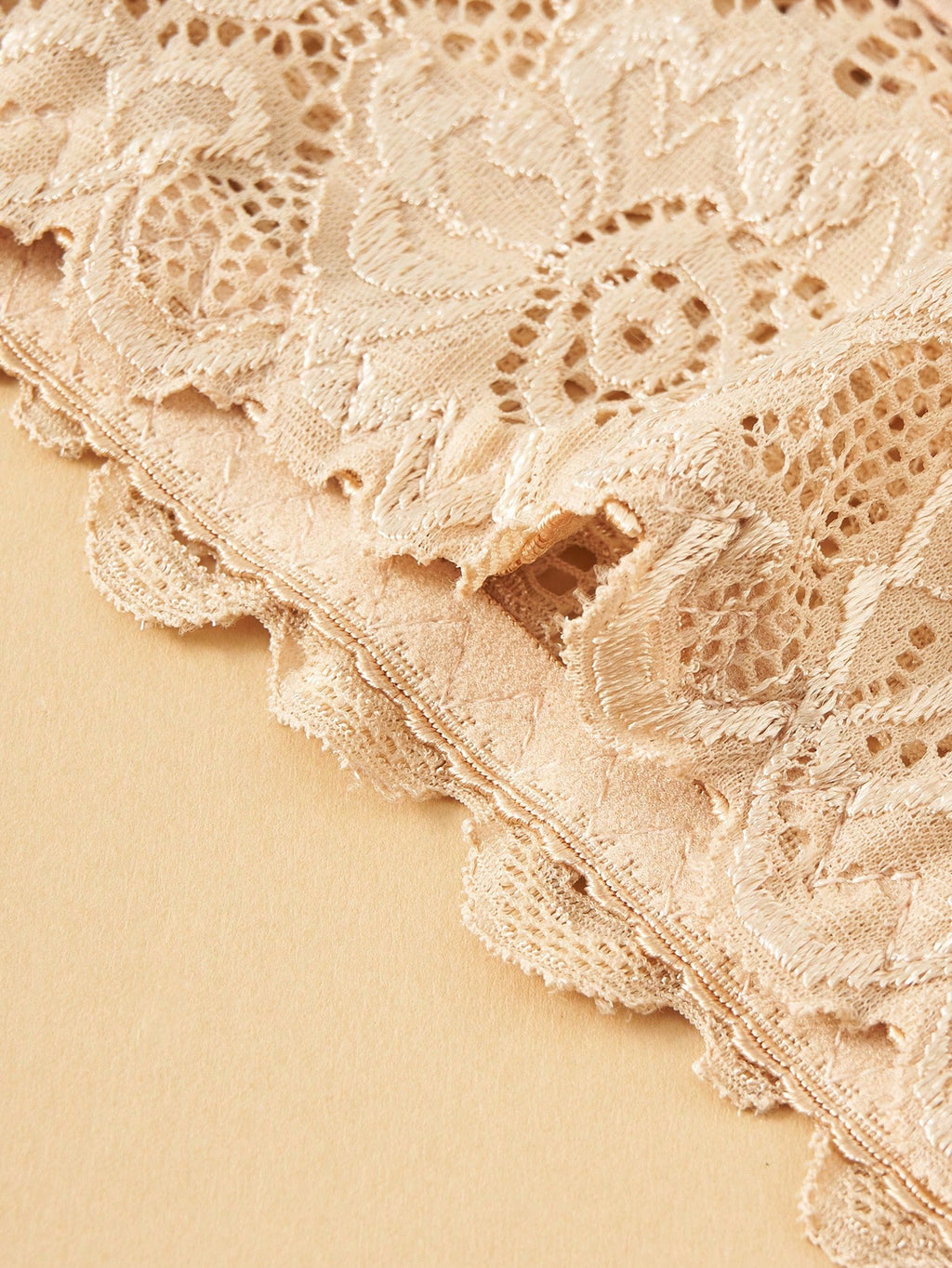 White High Waist Lace Trim Panties | Women's Casual Underwear