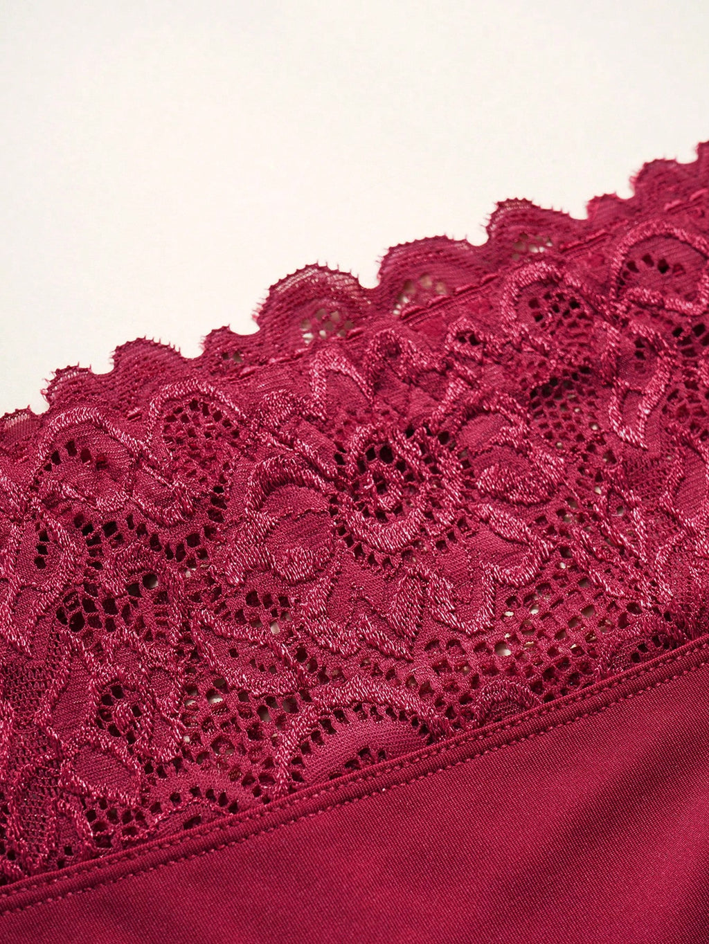 White High Waist Lace Trim Panties | Women's Casual Underwear