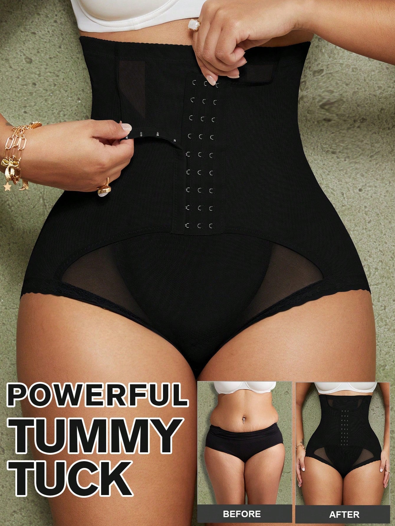 Seamless Tummy Control Shapewear – High-Waisted Waist Trainer Panty for Women