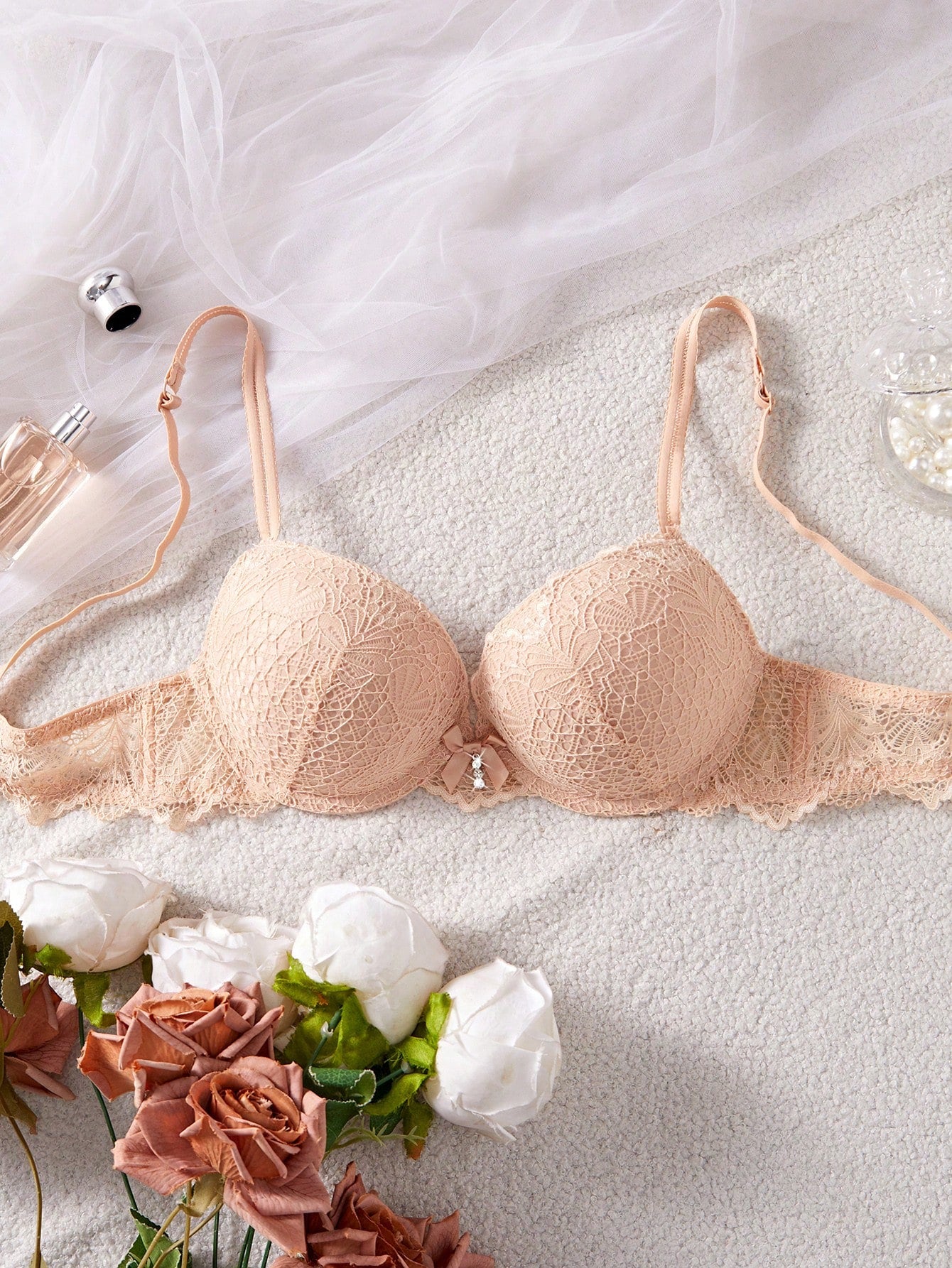 Women’s Lace Padded Push-Up Underwire Bra | Lift & Support Lingerie