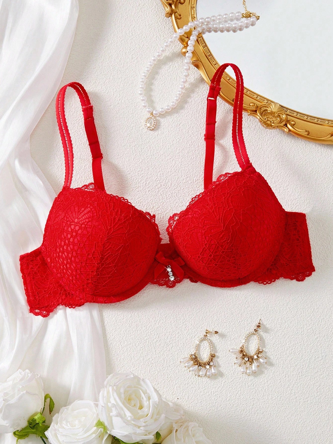 Women’s Lace Padded Push-Up Underwire Bra | Lift & Support Lingerie