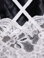 Women’s Sheer Lace Bodysuit with Figure-Hugging Fit