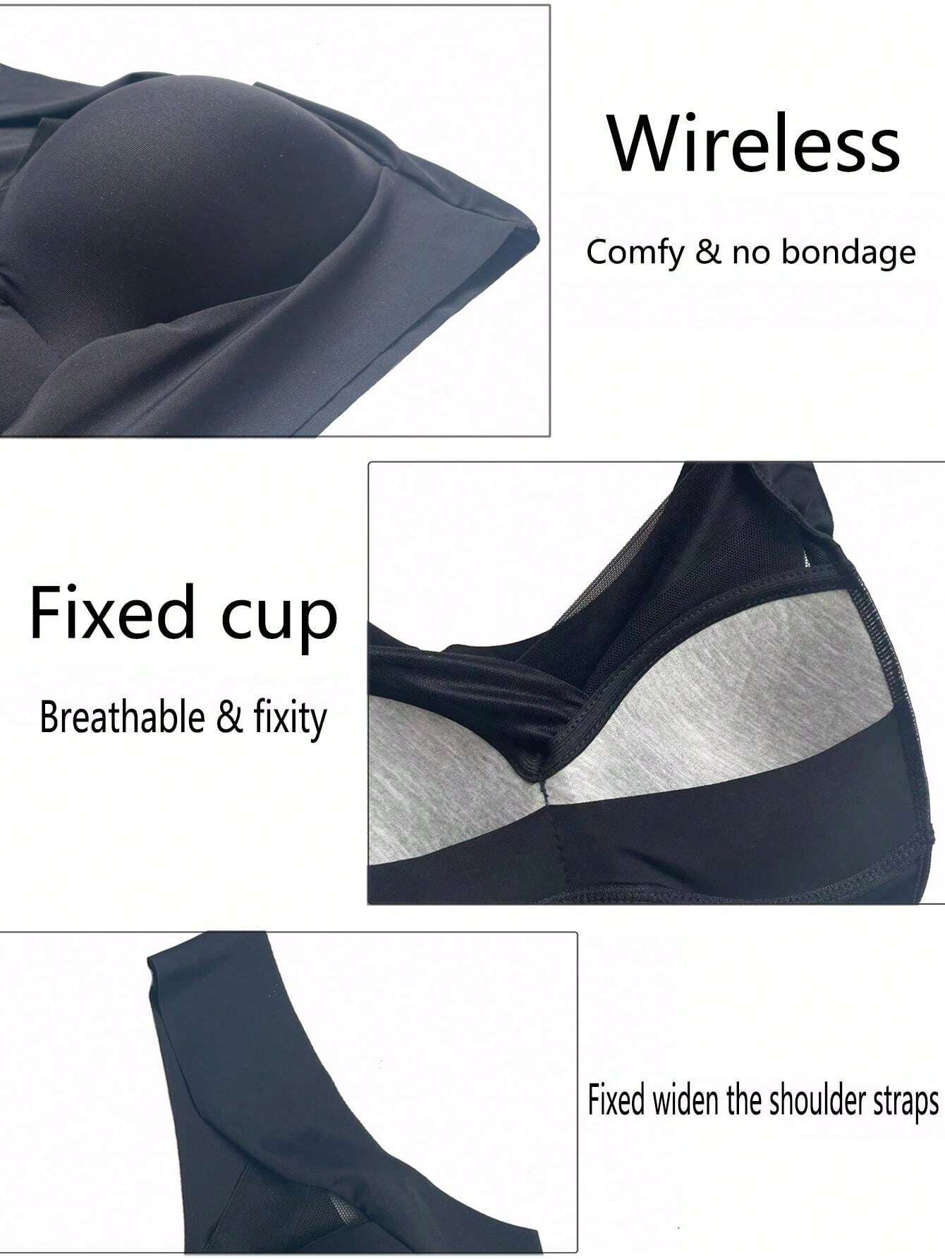 2-Pack Seamless Backless Bras | Wireless Fixed Cup Comfort | Everyday Invisible Lingerie