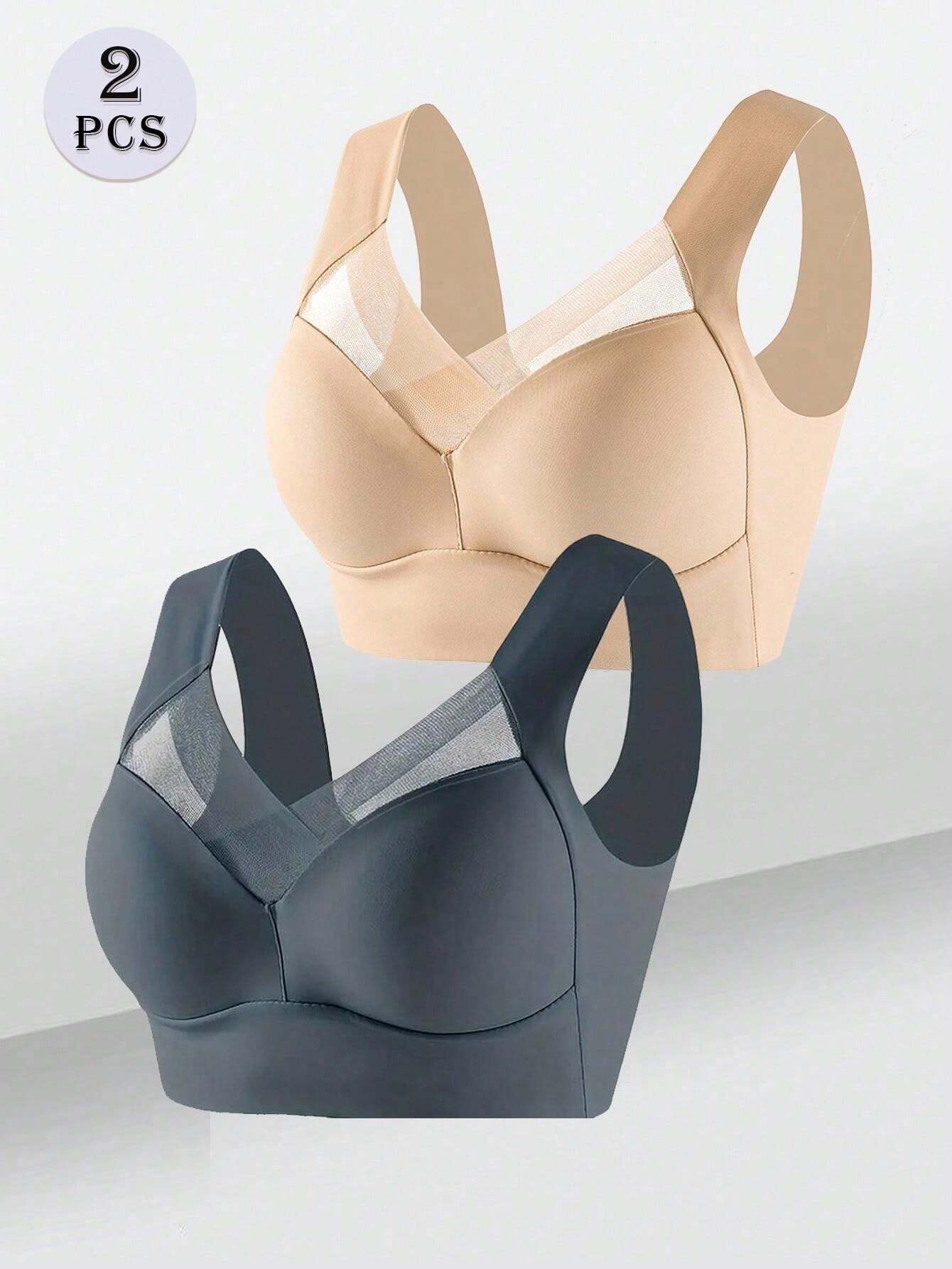 2-Pack Seamless Backless Bras | Wireless Fixed Cup Comfort | Everyday Invisible Lingerie