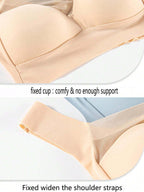 2-Pack Seamless Backless Bras | Wireless Fixed Cup Comfort | Everyday Invisible Lingerie