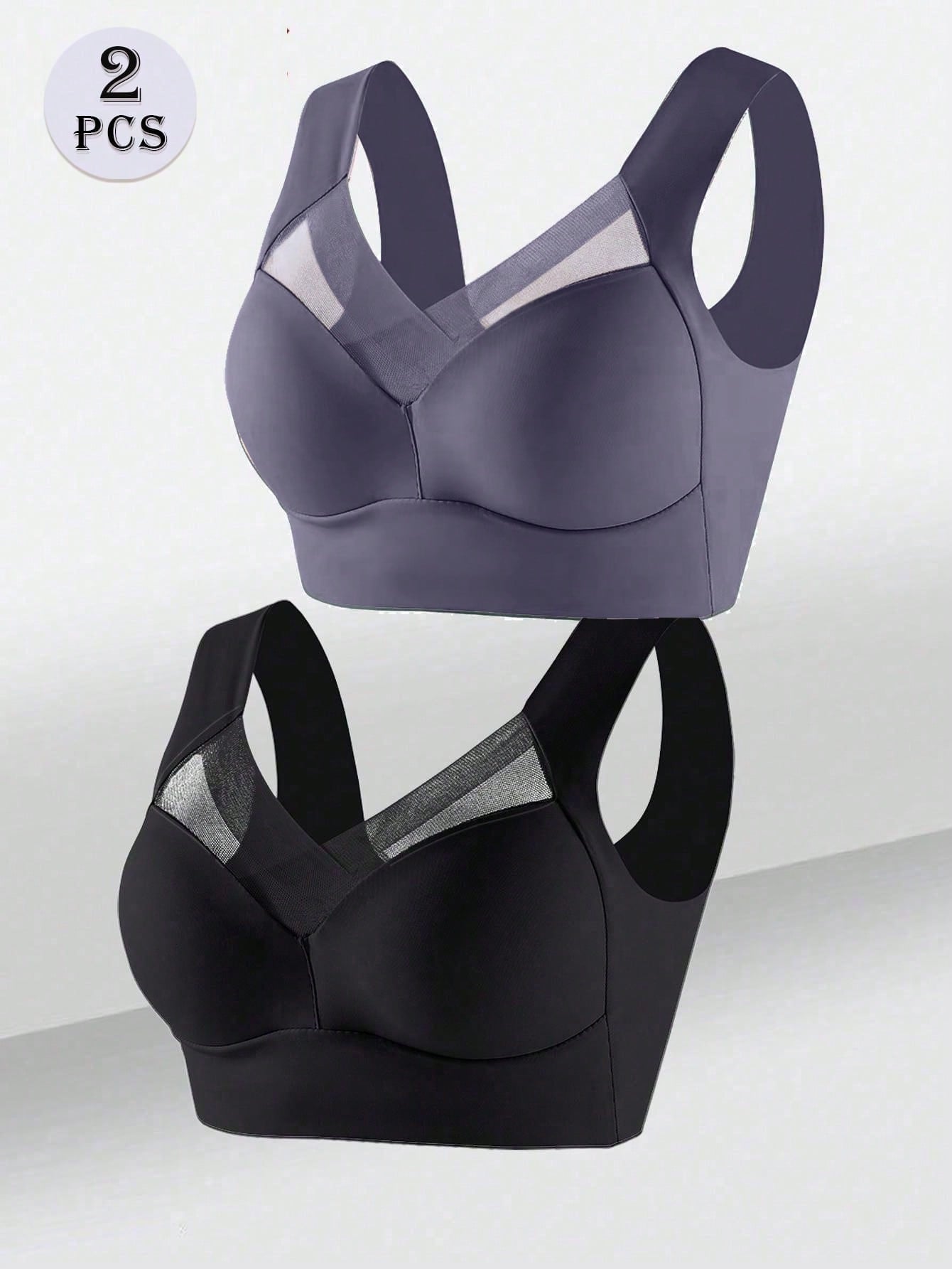 2-Pack Seamless Backless Bras | Wireless Fixed Cup Comfort | Everyday Invisible Lingerie