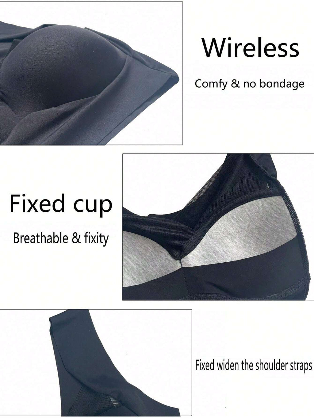 2-Pack Seamless Backless Bras | Wireless Fixed Cup Comfort | Everyday Invisible Lingerie