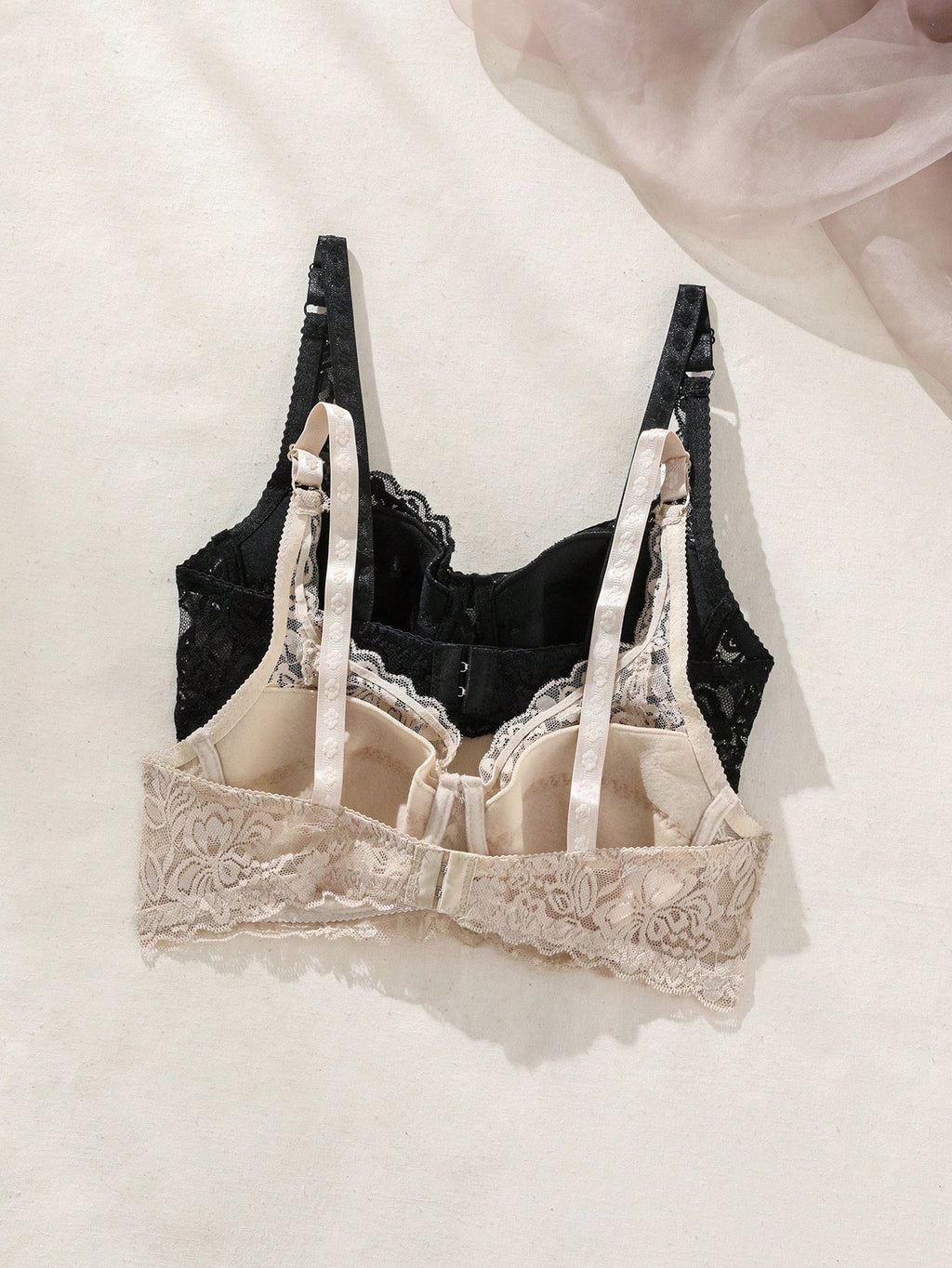 Women’s 2-Piece Floral Lace Underwire Bra Set | Sexy Sheer Lingerie Push-Up Bras