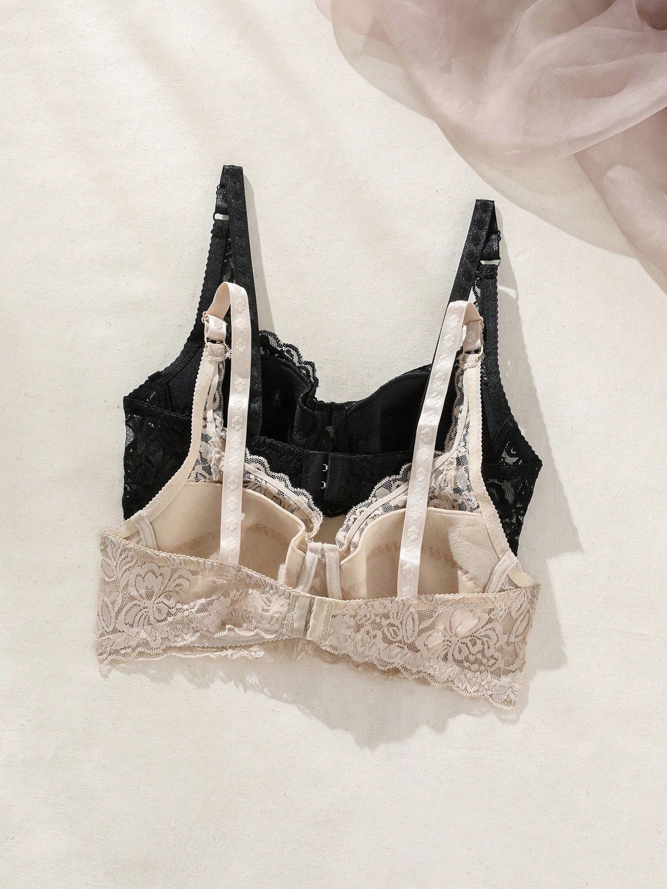 Women’s 2-Piece Floral Lace Underwire Bra Set | Sexy Sheer Lingerie Push-Up Bras