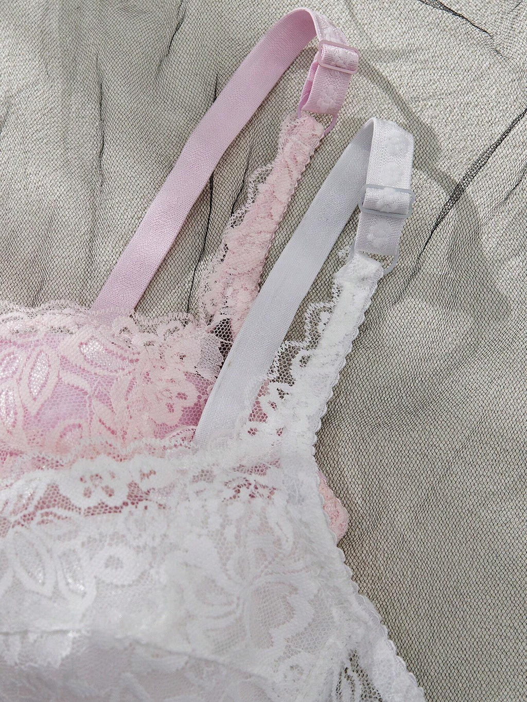 Women’s 2-Piece Floral Lace Underwire Bra Set | Sexy Sheer Lingerie Push-Up Bras