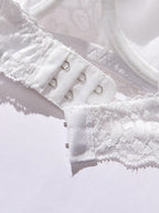Women’s 2-Piece Floral Lace Underwire Bra Set | Sexy Sheer Lingerie Push-Up Bras