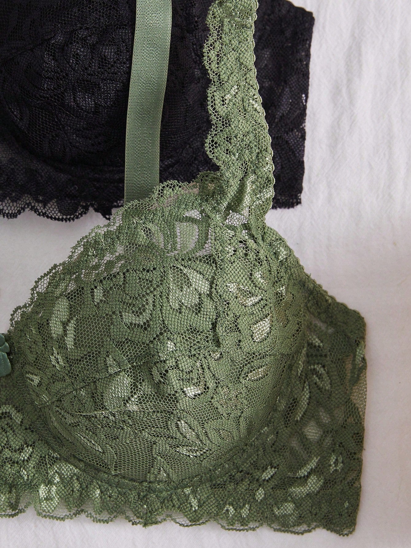 Women’s 2-Piece Floral Lace Underwire Bra Set | Sexy Sheer Lingerie Push-Up Bras