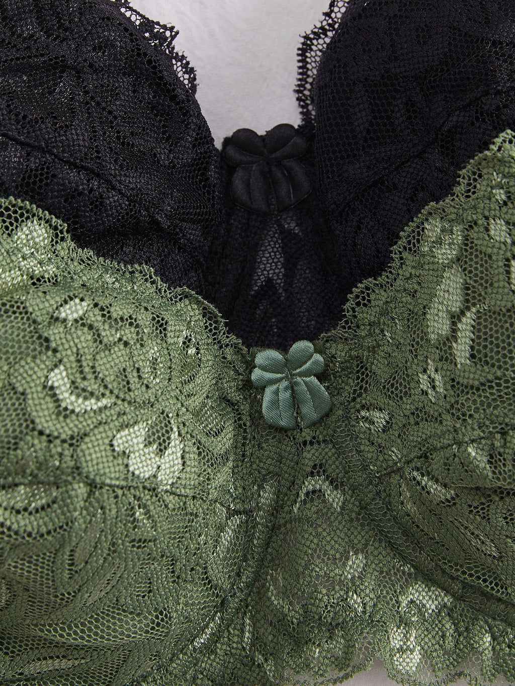 Women’s 2-Piece Floral Lace Underwire Bra Set | Sexy Sheer Lingerie Push-Up Bras
