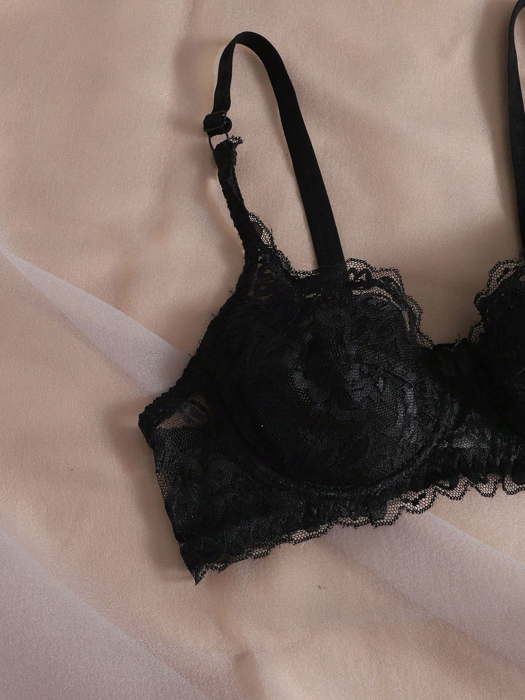 Women’s 2-Piece Floral Lace Underwire Bra Set | Sexy Sheer Lingerie Push-Up Bras
