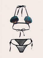 Women’s 2 Piece Lace Camisole and Dress Style Lingerie Set