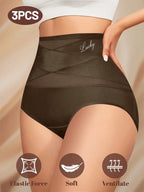 3PCS High Waist Tummy Control Seamless Panties