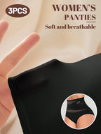 3PCS High Waist Tummy Control Seamless Panties