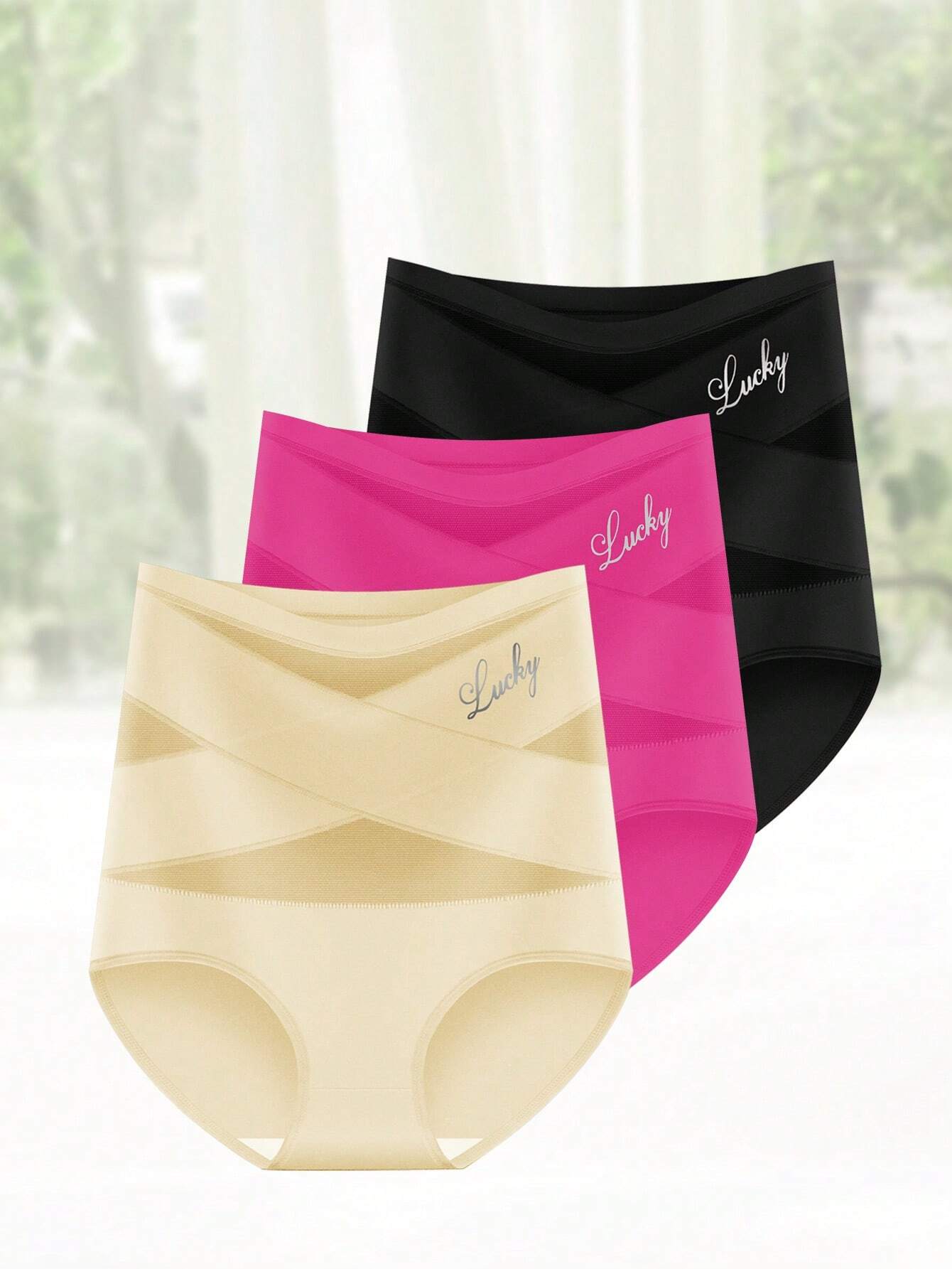 3PCS High Waist Tummy Control Seamless Panties