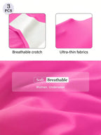 3PCS High Waist Tummy Control Seamless Panties
