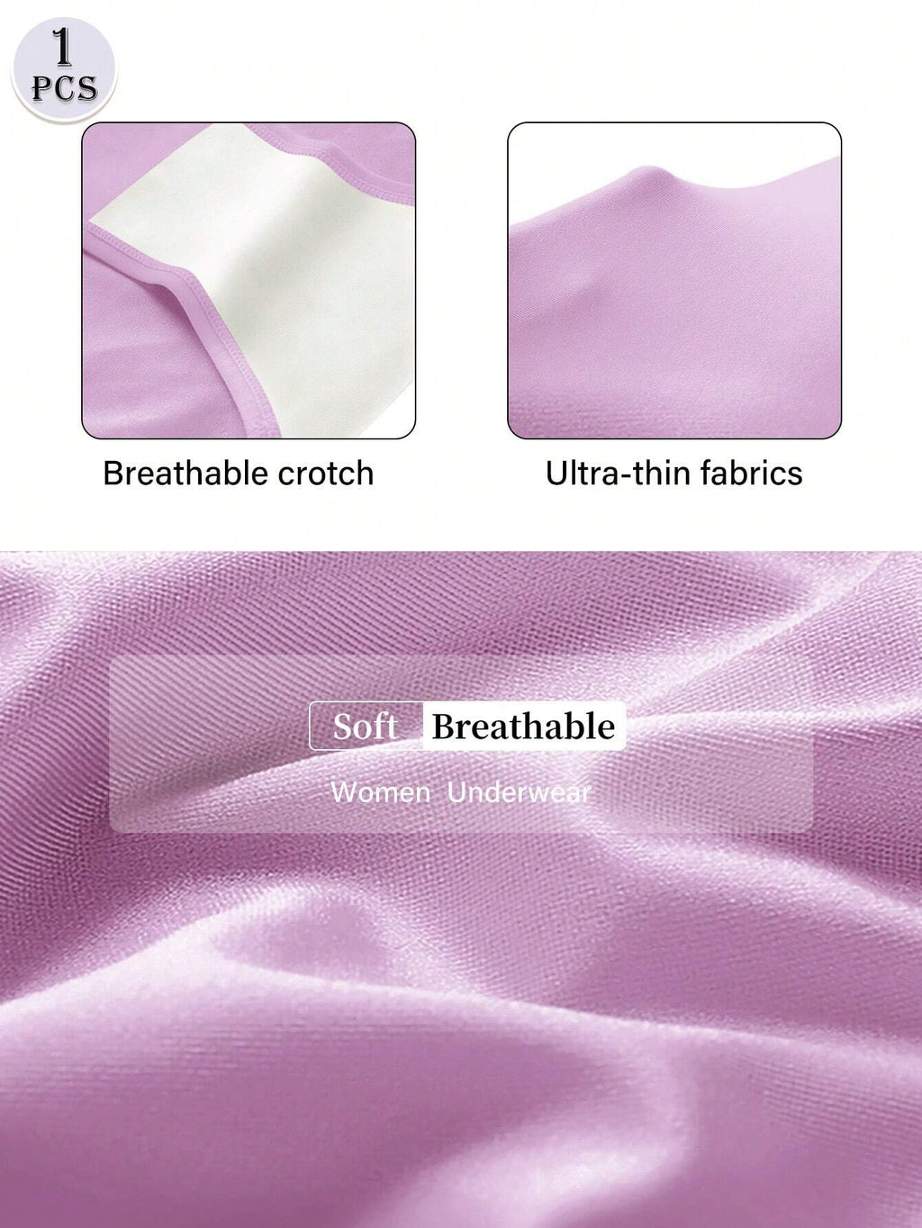 3PCS High Waist Tummy Control Seamless Panties