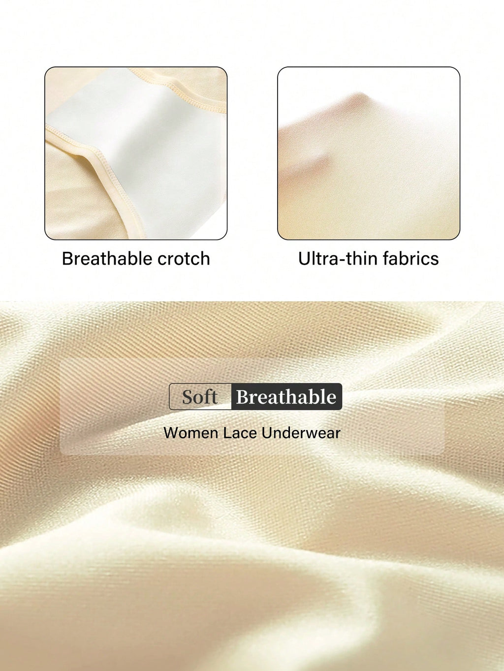 3PCS High Waist Tummy Control Seamless Panties