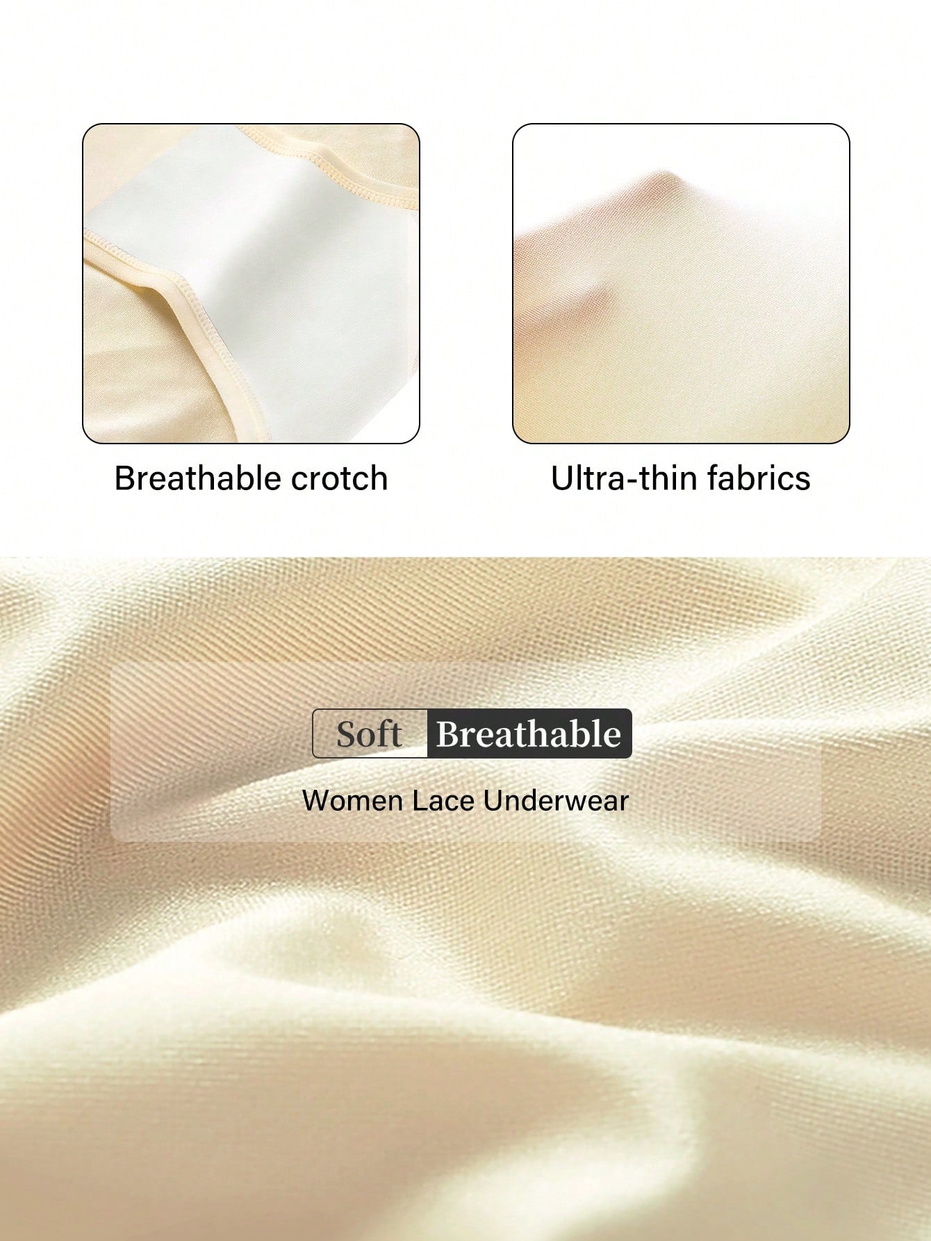 3PCS High Waist Tummy Control Seamless Panties