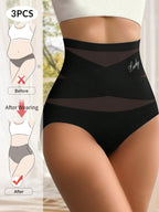 3PCS High Waist Tummy Control Seamless Panties