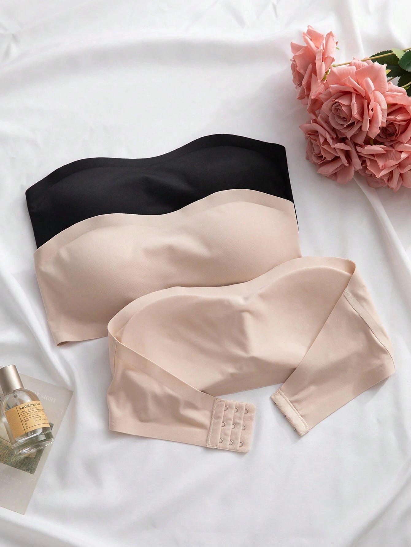 3-Pack Strapless Seamless Bras | Wireless Comfortable Fit | Multi-Color Everyday Wear