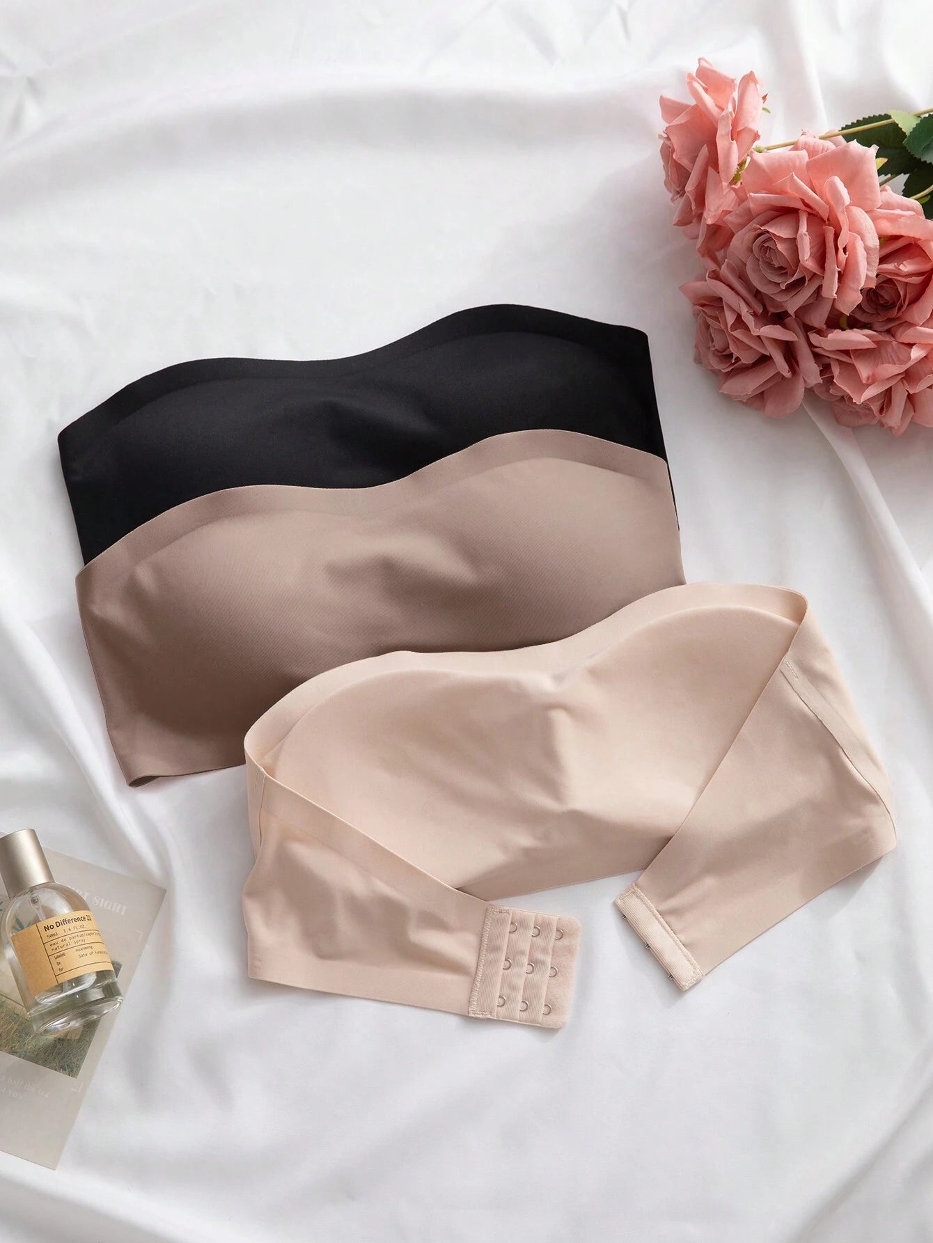 3-Pack Strapless Seamless Bras | Wireless Comfortable Fit | Multi-Color Everyday Wear