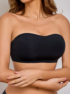 3-Pack Strapless Seamless Bras | Wireless Comfortable Fit | Multi-Color Everyday Wear