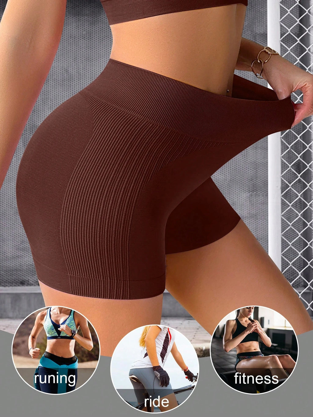 4-Pack Women's Seamless Sports Shorts | Tummy Control & Butt-Lifting Yoga Boxer Briefs | Lightweight Activewear