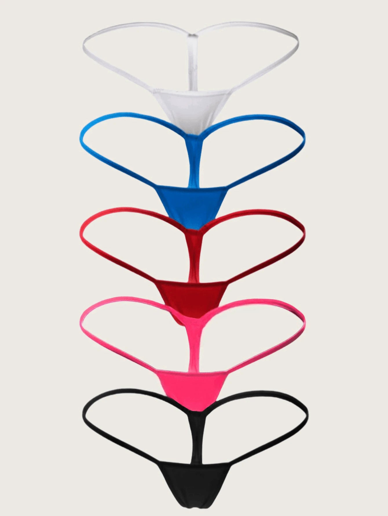 5-Pack Women’s Low-Rise Thong Panties | Soft – Stretchy – Comfortable