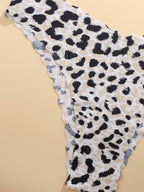 8-Pack Seamless Triangle Panties | Wavy Trim Leopard & Solid Colors | Soft Comfortable Everyday Underwear