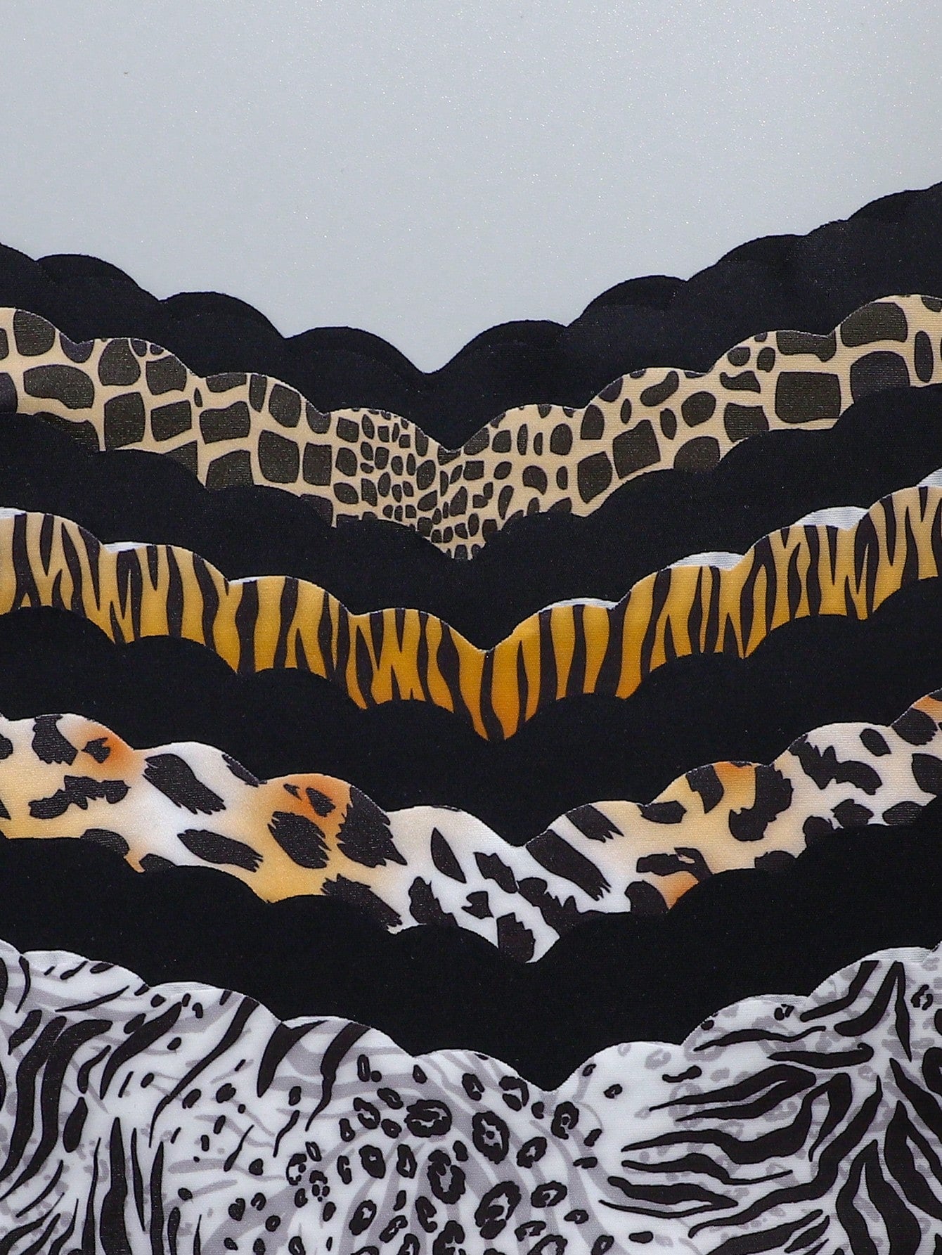 8-Pack Seamless Triangle Panties | Wavy Trim Leopard & Solid Colors | Soft Comfortable Everyday Underwear