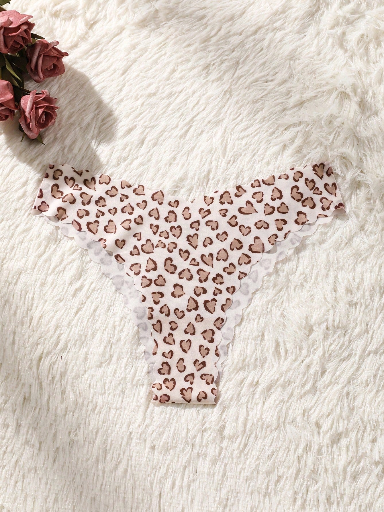 8-Pack Seamless Triangle Panties | Wavy Trim Leopard & Solid Colors | Soft Comfortable Everyday Underwear