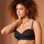 Peach Girl Lace Bra | Black Underwire Push-Up | Sexy Lingerie for Women | Lift & Support