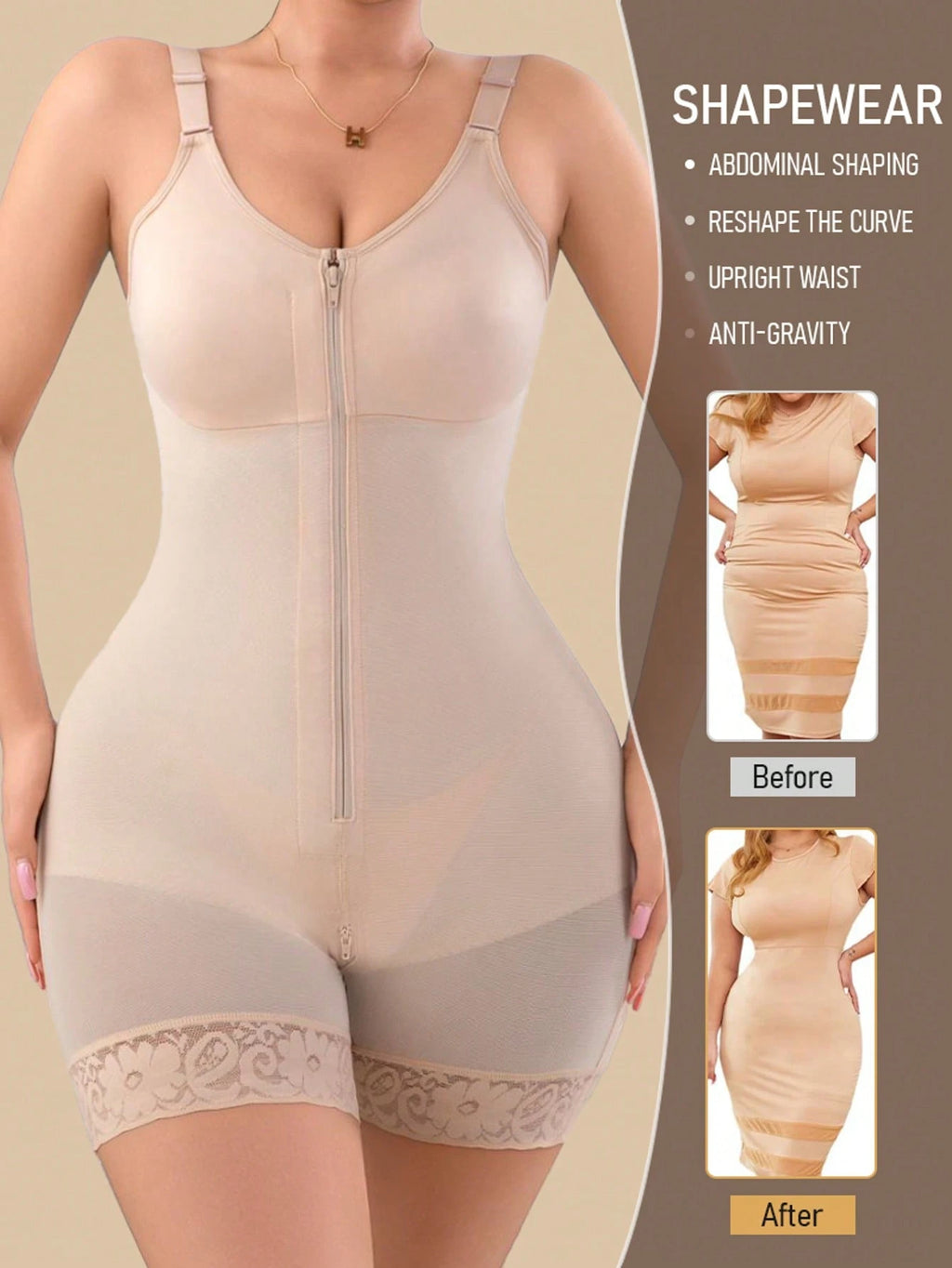 Minimalist Seamless Shaping Jumpsuit | Targeted Abdominal Control
