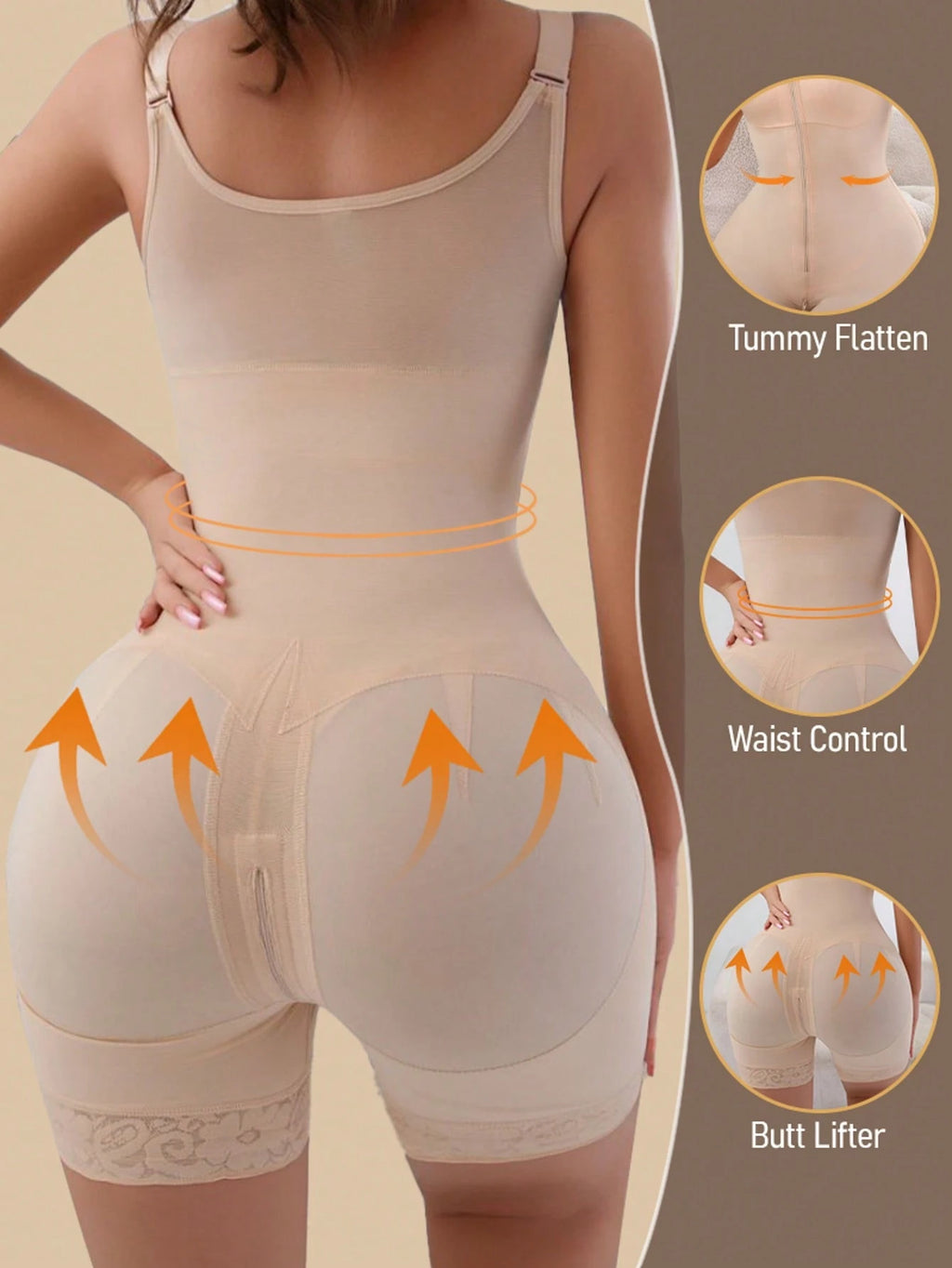 Minimalist Seamless Shaping Jumpsuit | Targeted Abdominal Control