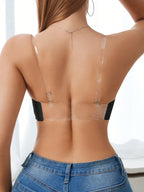 Women’s Lace Underwire Push-Up Bra | Strapless Bandeau Detachable Straps Invisible Lingerie Top