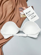 Women’s Beige Seamless Strapless Backless Bra – Padded Push-Up Bralette | Casual Everyday Comfort
